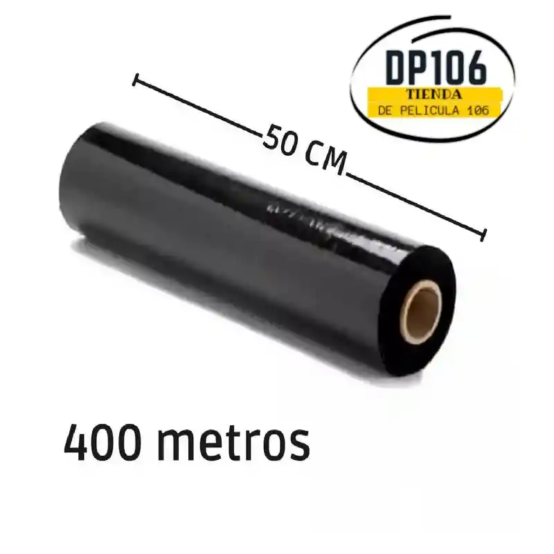 Vinipel Negro 50 Cms X 400 Mts / Stretch Film X 1 Und