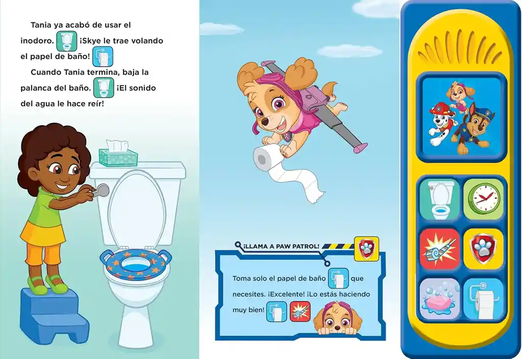 Libro Hora De Ir Al Baño Paw Patrol Sonidos Para Niños