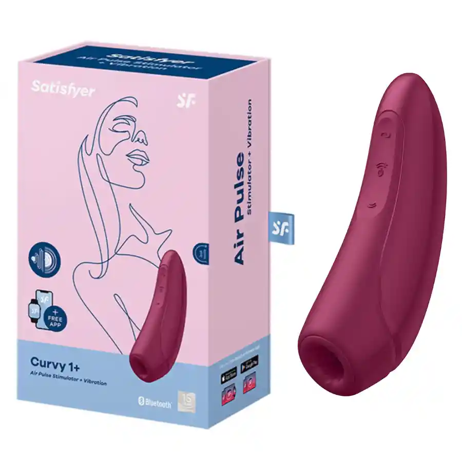 Succionador Curvy 1+ Vinotinto Satisfyer