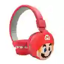 Diadema Bluetooth Mario 806q Color Rojo