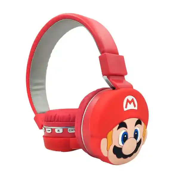 Diadema Bluetooth Mario 806q Color Rojo