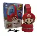 Diadema Bluetooth Mario 806q Color Rojo