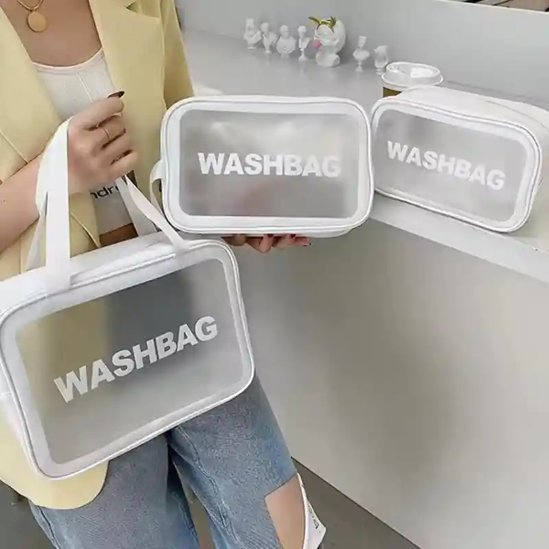 Bolsa De Almacenamiento Multifuncional X3 Piezas Impermeable Blanco