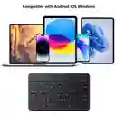 Teclado Bluetooth Español Portatil Inalambrico Recargable Negro Tcl-bt/05