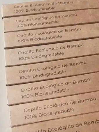 Kit 5 Cepillos Dentales De Bambú