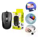 Mouse Usb 2400 Dpi Negro Windows Linux Mac Andrd Smartv
