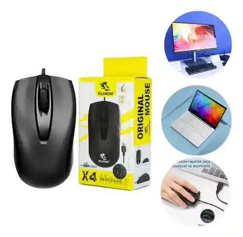 Mouse Usb 2400 Dpi Negro Windows Linux Mac Andrd Smartv