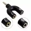 Adaptador Divisor Splitter Audio Y Microfono Estereo 3.5 Mm