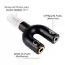 Adaptador Divisor Splitter Audio Y Microfono Estereo 3.5 Mm