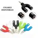 Adaptador Divisor Splitter Audio Y Microfono Estereo 3.5 Mm