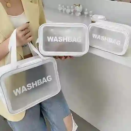 Bolsa De Almacenamiento Multifuncional X3 Piezas Impermeable Blanco