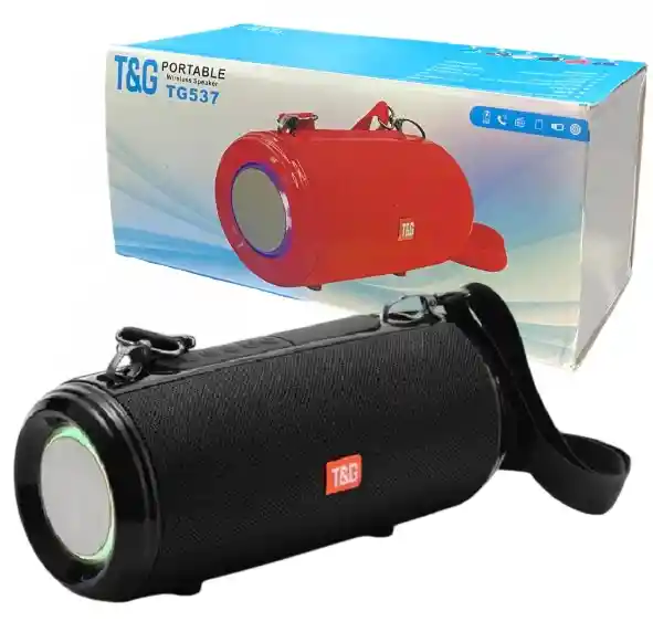 Parlante Bluetooth Portátil Tg537 Negro