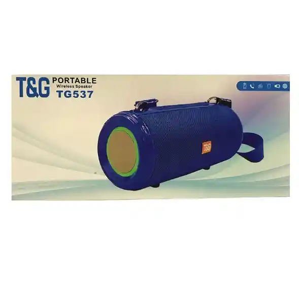 Parlante Bluetooth Portátil Tg537 Negro