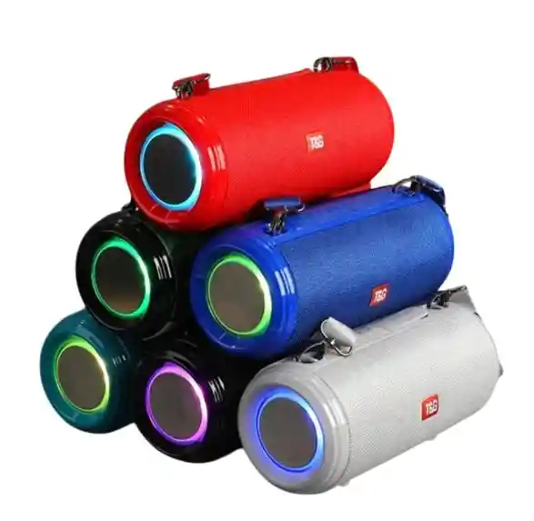 Parlante Bluetooth Portátil Tg537 Rojo