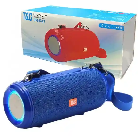 Parlante Bluetooth Portátil Tg537 Azul