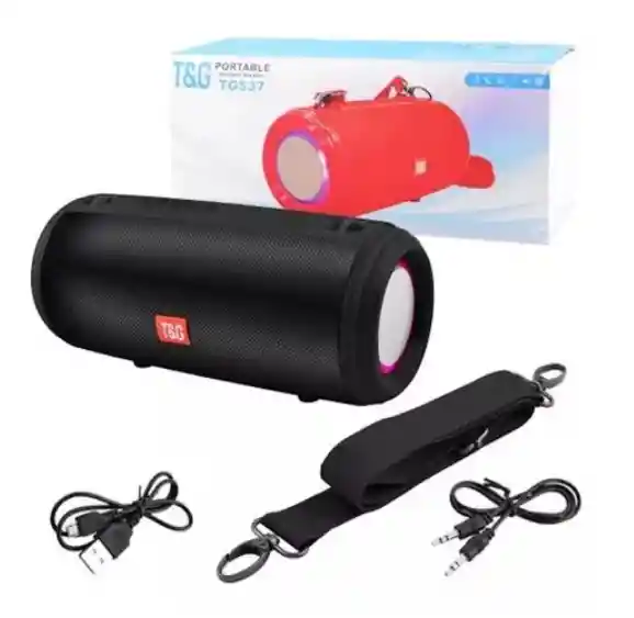 Parlante Bluetooth Portátil Tg537 Negro