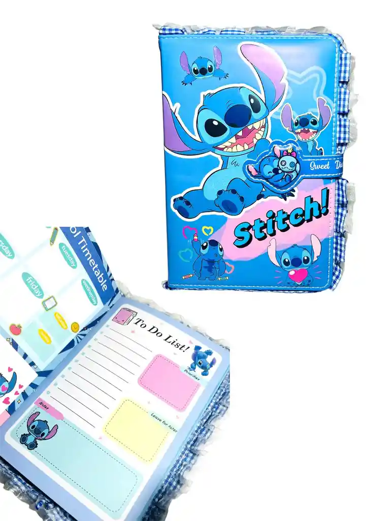 Agenda Tipo Planeador Sin Fecha De Stich Con Boleros Ref 3