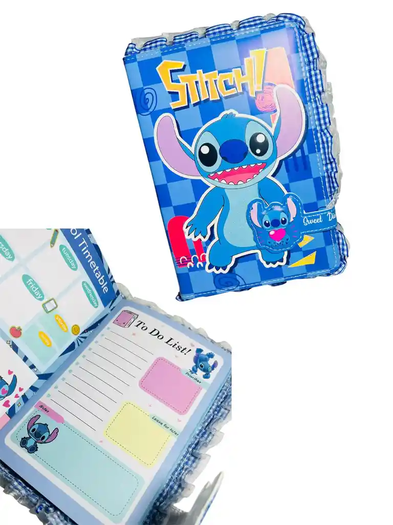 Agenda Tipo Planeador Sin Fecha De Stich Con Boleros Ref 4