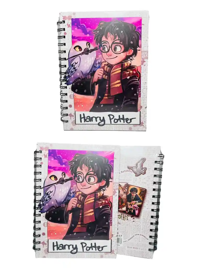 Agenda Tipo Cuaderno Cuadriculado Harry Potter Ref 1