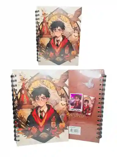 Agenda Tipo Cuaderno Cuadriculado Harry Potter Ref 2