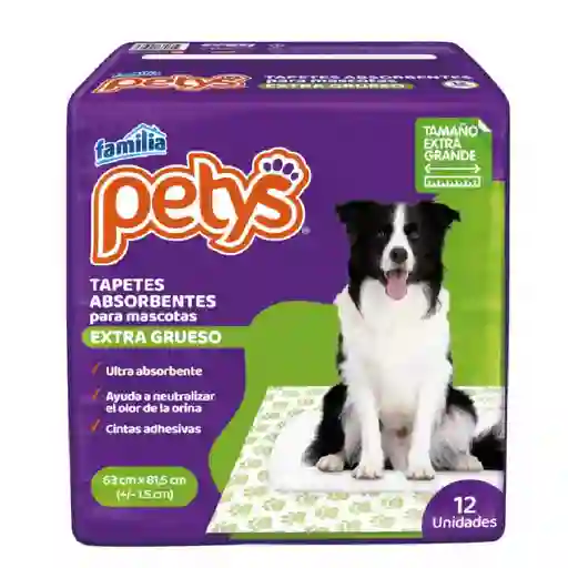 Petys Tapetes Absorbentes Bolsa X12 Und