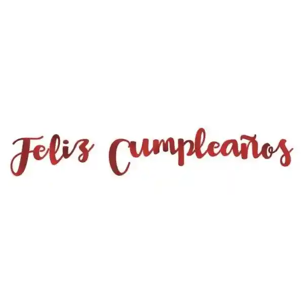 Feston Letra Cursiva De Feliz Cumpleaños