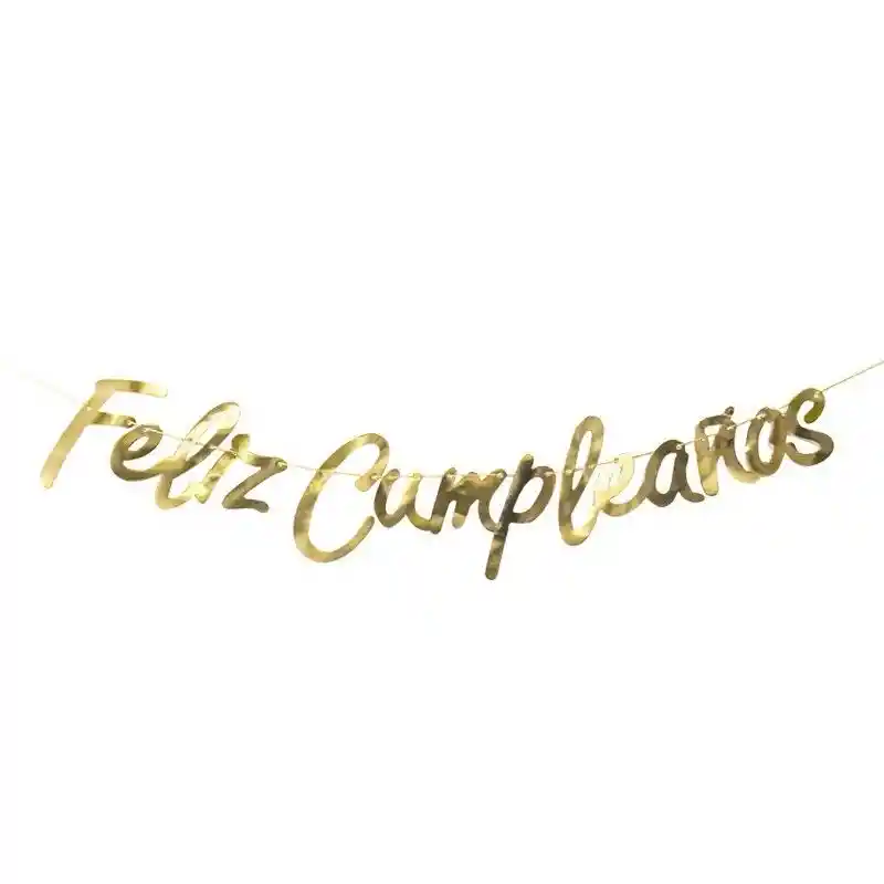 Feston Letra Cursiva De Feliz Cumpleaños
