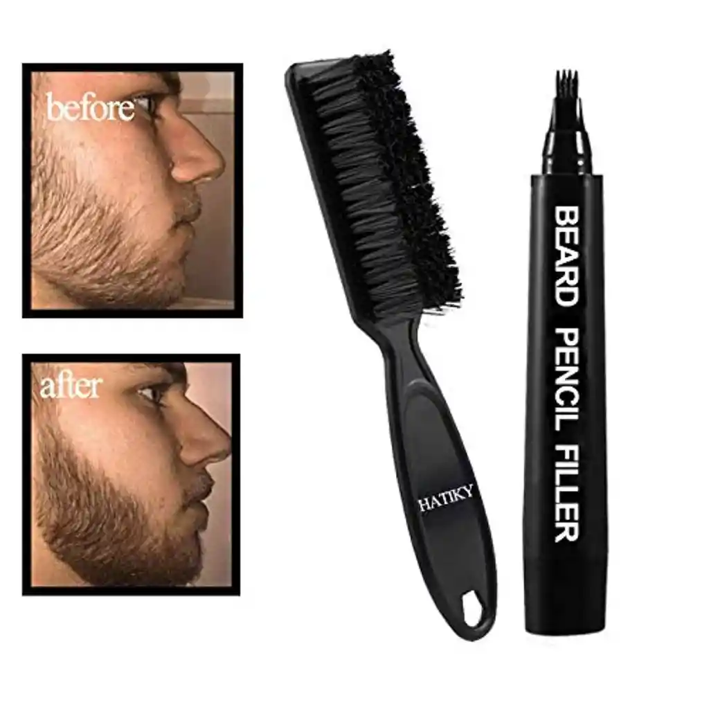 Relleno Para Barba Potenciador Y Reparador Polvo Negro.