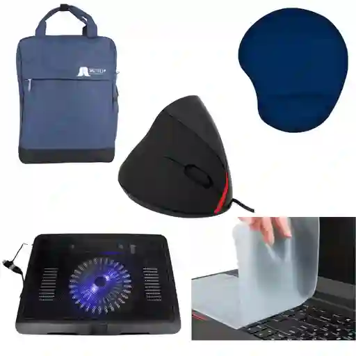 Combo Office Base N191 + Membrana 14″ + Morral 15″ A + Mouse Fu