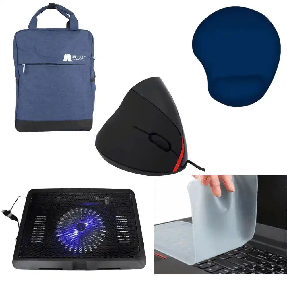 Combo Office Base N191 + Membrana 14″ + Morral 15″ A + Mouse Fu