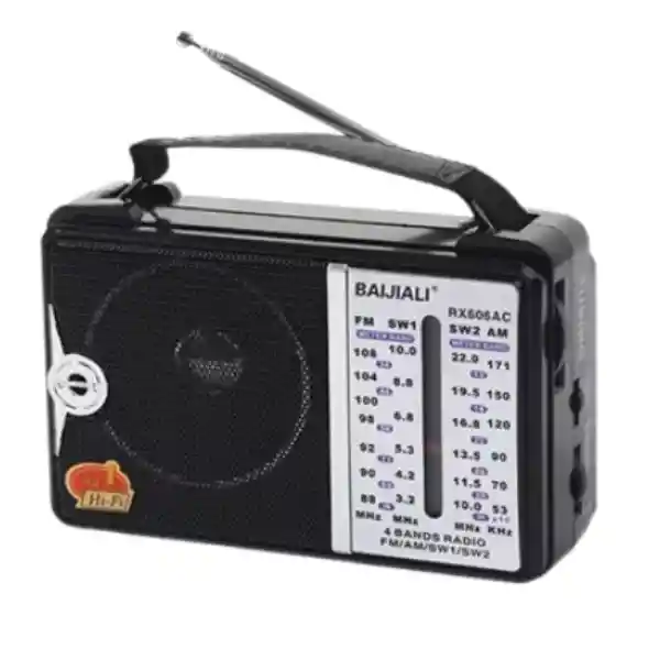 Radio Multifunción Ns-8060bt Negra Con Recarga Solar Y Bluetooth