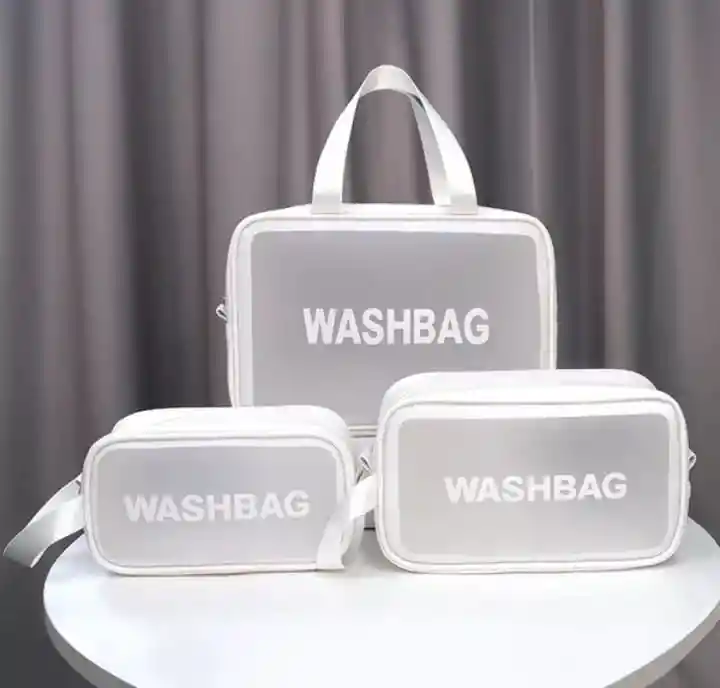 Bolsa De Almacenamiento Multifuncional X3 Piezas Impermeable Blanco