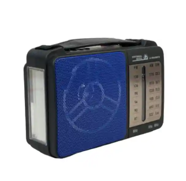 Radio Multifunción Ns-8060bt Azul Con Recarga Solar Y Bluetooth
