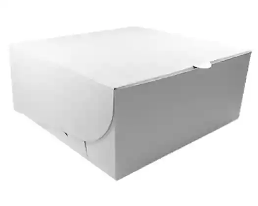 Cajas Blancas Para Tortas X 5 14x14x8 Cms