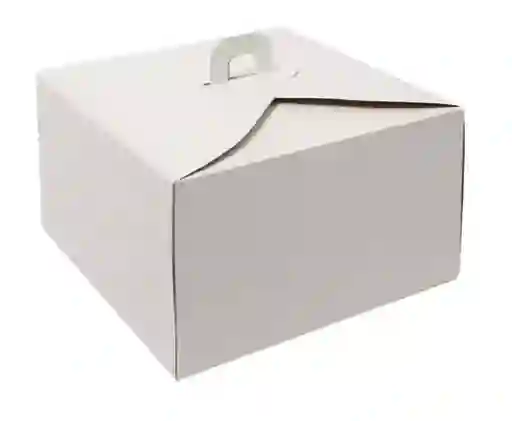 Cajas Blancas Tortas Tipo Maletín 24x24x11