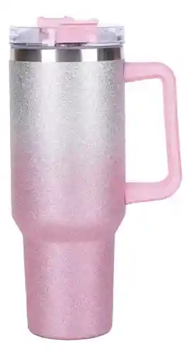 Vaso Termo Acero Inoxidable Diseño Brillantes 1.2 L Pitillo