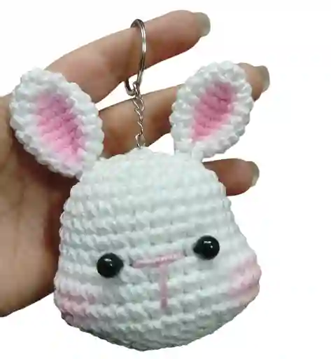 Amigurumi Coneja Muñeco Llavero Coneja Detalle