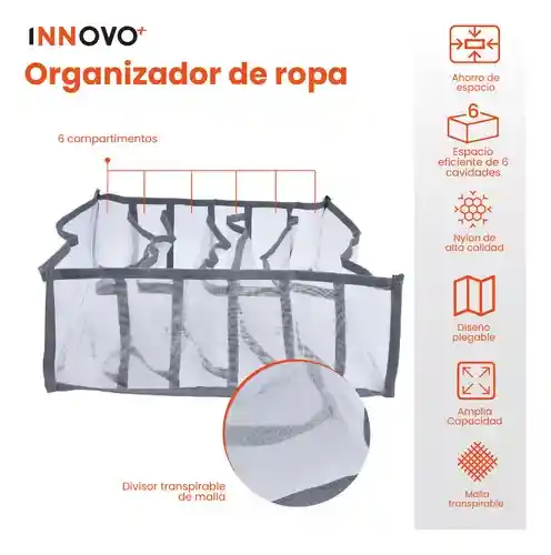 Set De 3 Organizadores De Ropa Organiza Closet Innovo Home