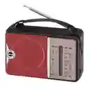 Radio Portátil Ns-8060bt Roja Con Recarga Solar Integrada