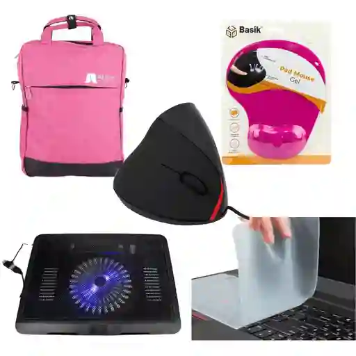 Combo Office Base N191 + Membrana 14″ + Morral 15″ R + Mouse Fu