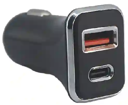 Cargador Para Carro 2 Puertos Usb + Tipo C