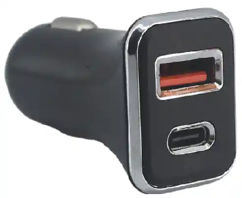 Cargador Para Carro 2 Puertos Usb + Tipo C