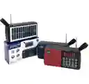 Radio Con Recarga Solar Ns-s177s Rojo