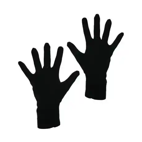 Guantes De Tela Negro Talla 10