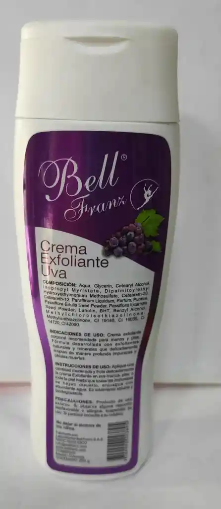 Bell Franz Crema Exfoliante Uva 250g