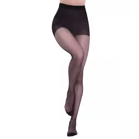 Media Pantalon Velada Richi Seda Fria Negra Xl