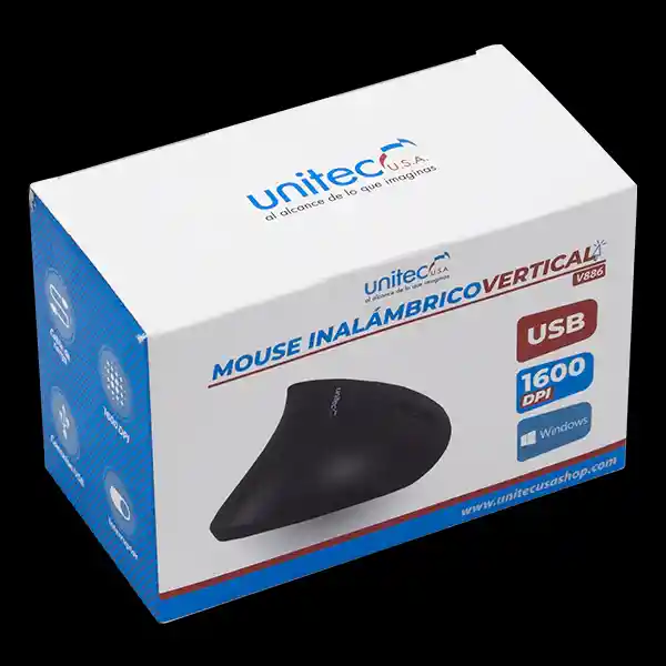 Mouse Inalambrico Vertical Recargable