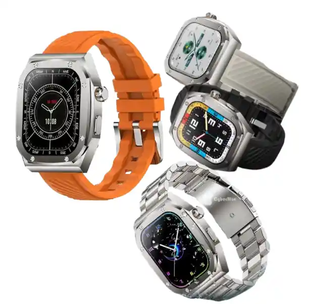 Smartwatch Línea Premium Lg-61 Naranja Max Ideal Para Tu Día A Día