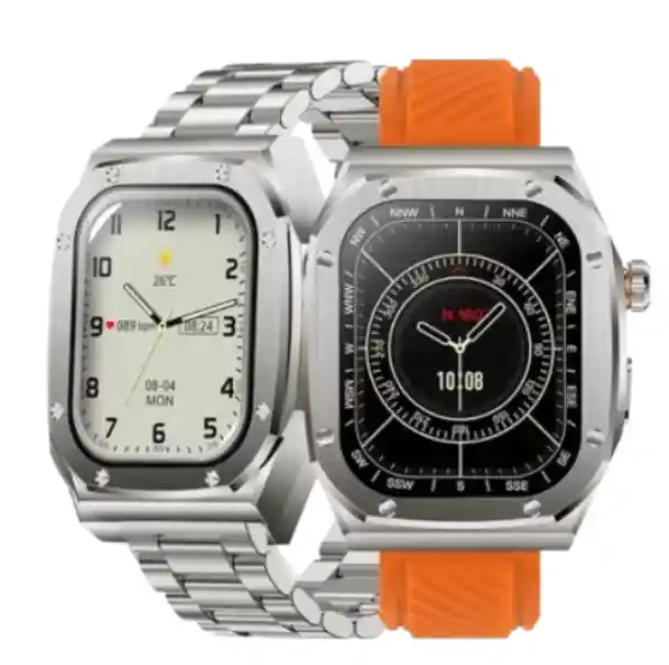 Smartwatch Línea Premium Lg-61 Naranja Max Ideal Para Tu Día A Día