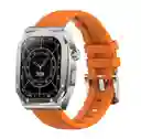 Smartwatch Línea Premium Lg-61 Naranja Max Ideal Para Tu Día A Día